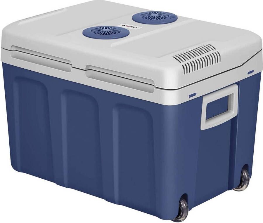 Diferza™ Koelbox Met Rollers Warm Koud 40L Voor Auto & Camping Donkerblauw