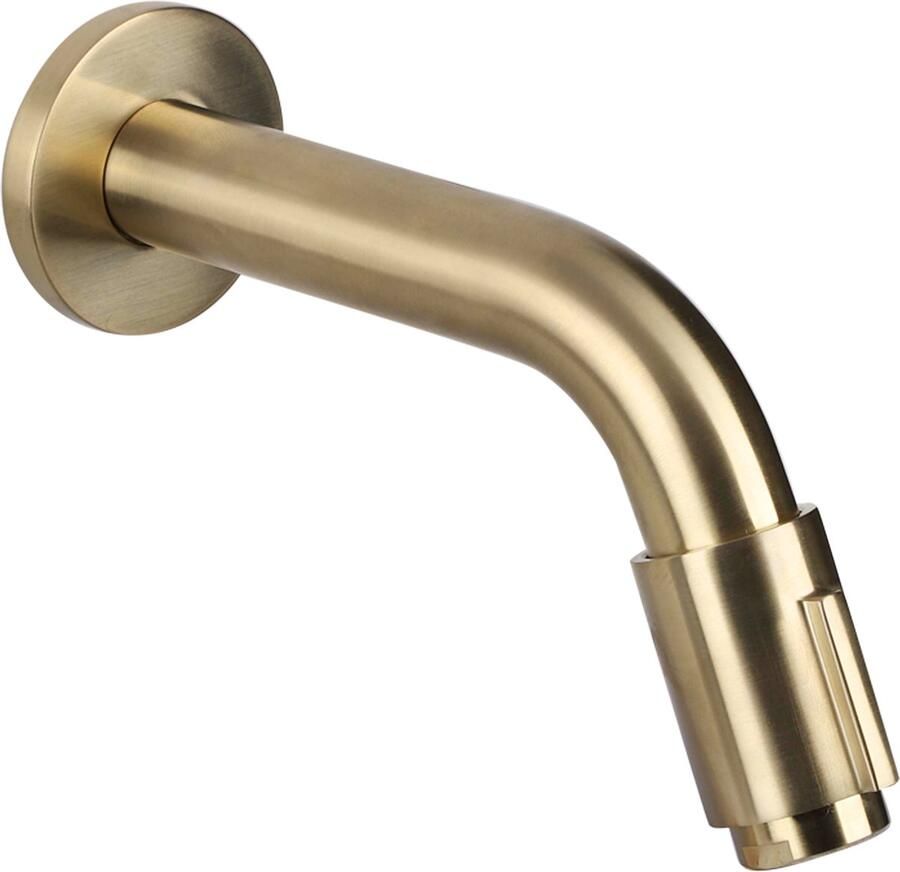 Differnz Muurkraan Koud Water Wastafelkraan 11 cm Mat Goud
