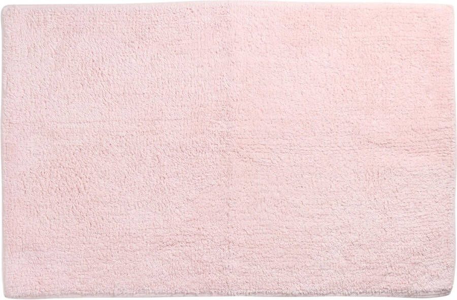 Differnz Initio badmat geschikt voor vloerverwarming – 100% katoen – Roze – 50 x 80 cm