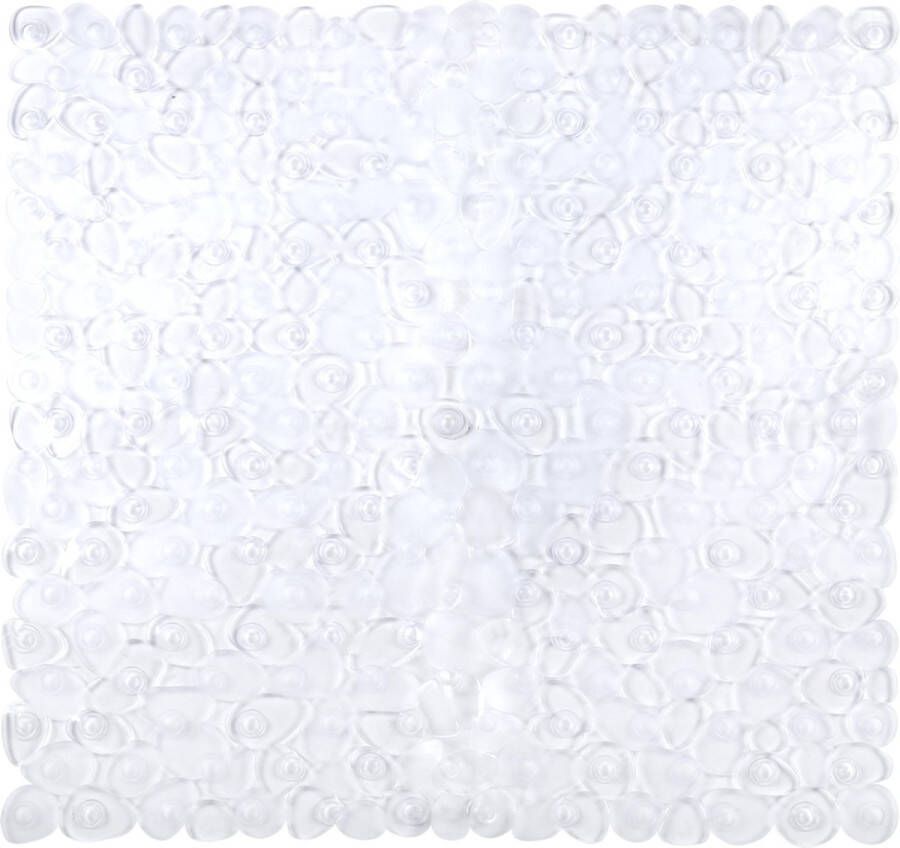 Differnz Lapis inlegmat douche anti-slip laag 100% PVC Transparant 54 x 54 cm