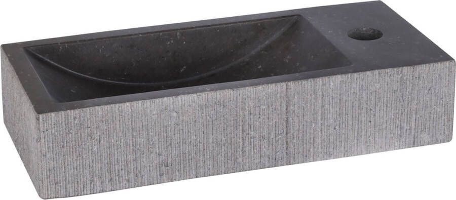 Differnz Ribble fontein bombai black natuursteen 38 x 18 x 8 cm
