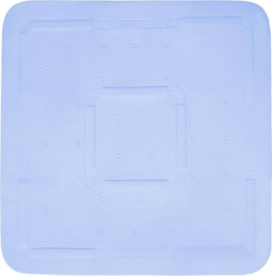 Differnz Tutus inlegmat douche anti-slip laag 100% PVC Blauw 55 x 55 cm