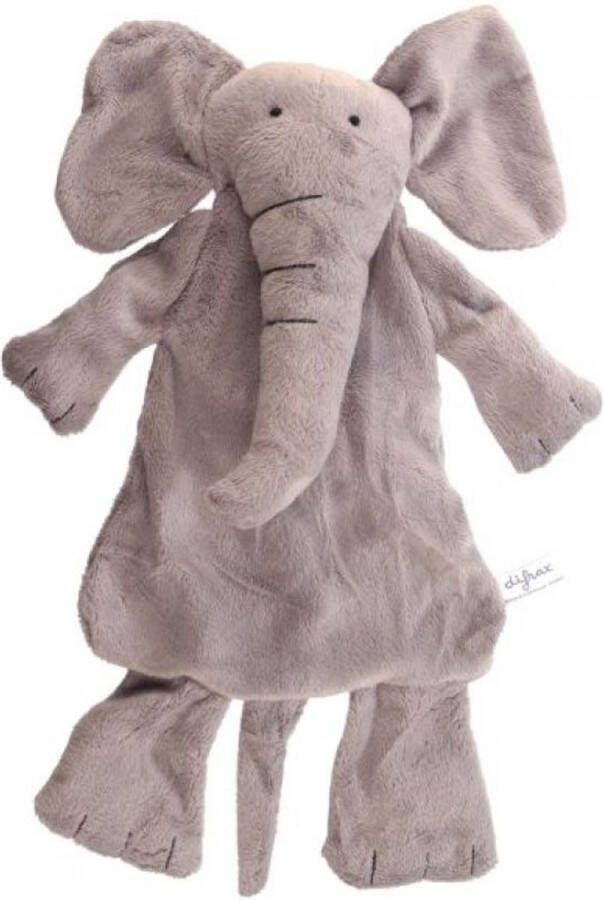 Difrax Babyknuffel Olifant Elliot Zachte platte knuffelolifant