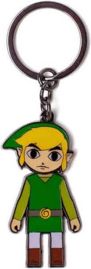 Difuzed Zelda Link With Movable Head Metal Keychain