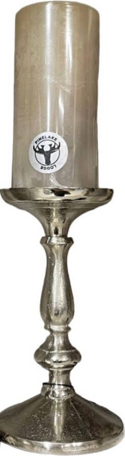 Diga Colmore Venlo B.V. LeJoy Kaarsenhouder zilver m dinerkaars kandelaar stompkaars kandelaar candle holder