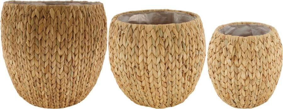 Dijk Natural Collections DKNC Plantenbak Evesham Waterhyacint 38x38x38cm Creme