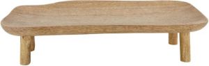 Dijk Natural Collections DKNC Dienblad mango hout op standaard 58x27x8cm Natuurlijk