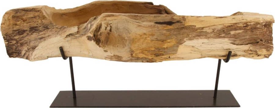 Dijk Natural Collections DKNC Plantenbak teak hout 58x18x23cm Natuurlijk