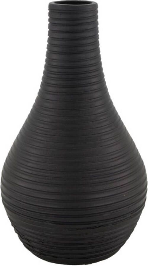 Dijk Natural Collections Keramische vaas zwart 25 cm