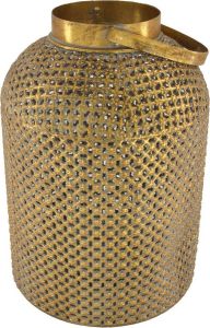 Dijk Natural Collections Lantern metal with glass 24x35.5cm Goud