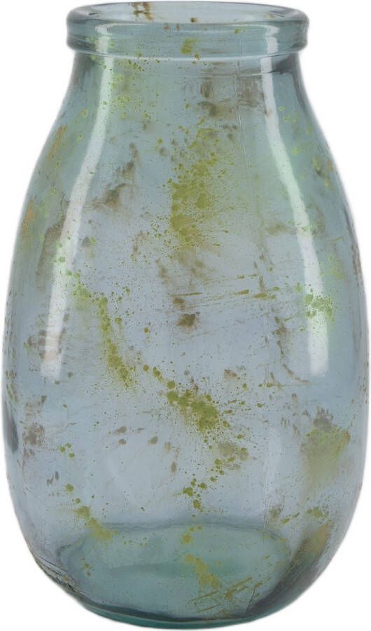 Dijk Natural Collections -Vaas gerecycled glas-Grijs-18x28