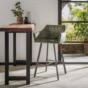 Dimehouse Barkruk Industrieel Groen Andrew Velvet