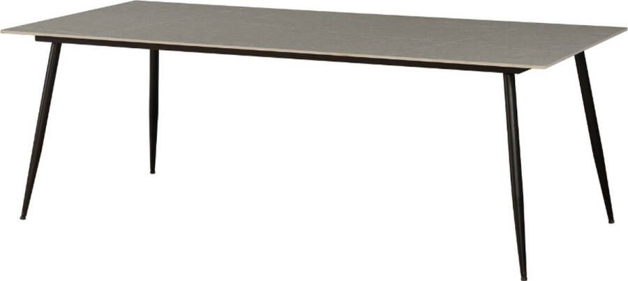Dimehouse Eettafel Jules 210x100 cm marmerlook grijs