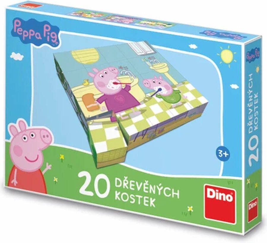Dino Toys Peppa Pig Blokken Puzzle 20 blokjes