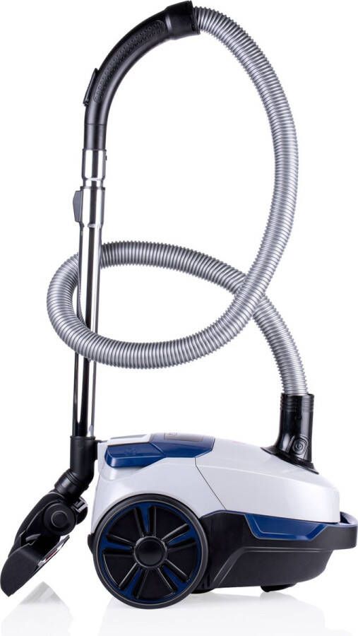 Dirt Devil Stofzuiger met Zak DD2002 Vacuum Cleaner met HEPA 10 Filter Stofzuiger met Combiborstel en Kierenzuigmond 800W Wit