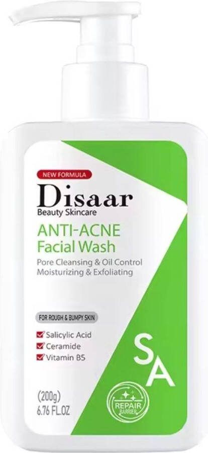 Disaar Gezichtsreiniging Anti-Acne met Salicylzuur Ceramide en Vitamine B5
