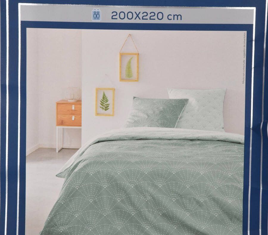 Discountershop Deken Katoen 200x220 Met Twee Kussensloop Sinterklaas en Kerstcadeau Woonaccessoires voor Volwassenen