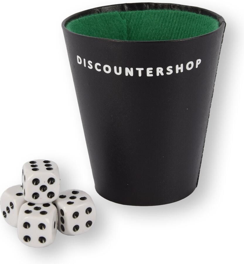 Discountershop Dobbelspellen Set met Beker Dungeons & Dragons 5 Dobbelstenen Reisvriendelijk Kleurrijk Plastic Speelgoed & Spelaccessoires