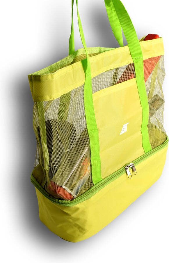 Discountershop Ruime 30L Groene Geïsoleerde Picknicktas Ideaal voor Strand Kamperen en Outdoor Koeltas met Duurzaam Polyester