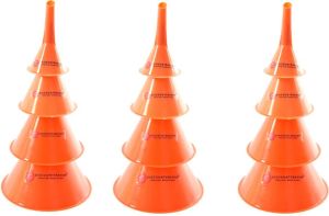 Discountershop Trechter set Trechter Olie- Zuur en Brandstofbestendig (50mm75mm95mm115mm) 3 X 4-delige