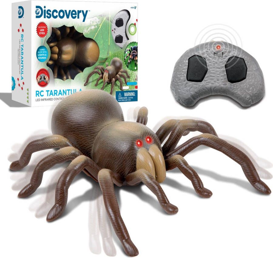 Discovery Kids RC Tarantula – spin met lichtgevende ogen en geluid