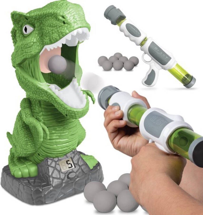 Discovery Kids T-Rex schietspel Voer de T-Rex Groen Wit