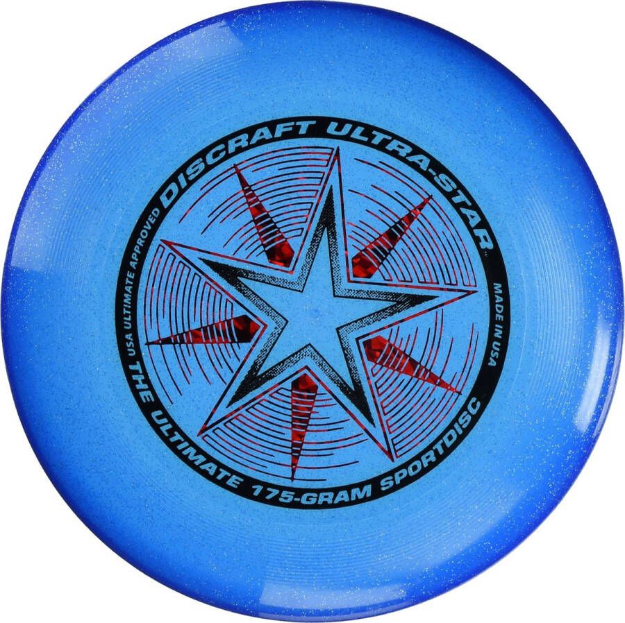 Discraft UltraStar Frisbee Blauw met Glitters 175 gram