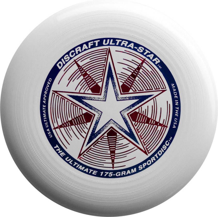 Discraft Ultra Star frisbee 27 5 cm 175 gram wit