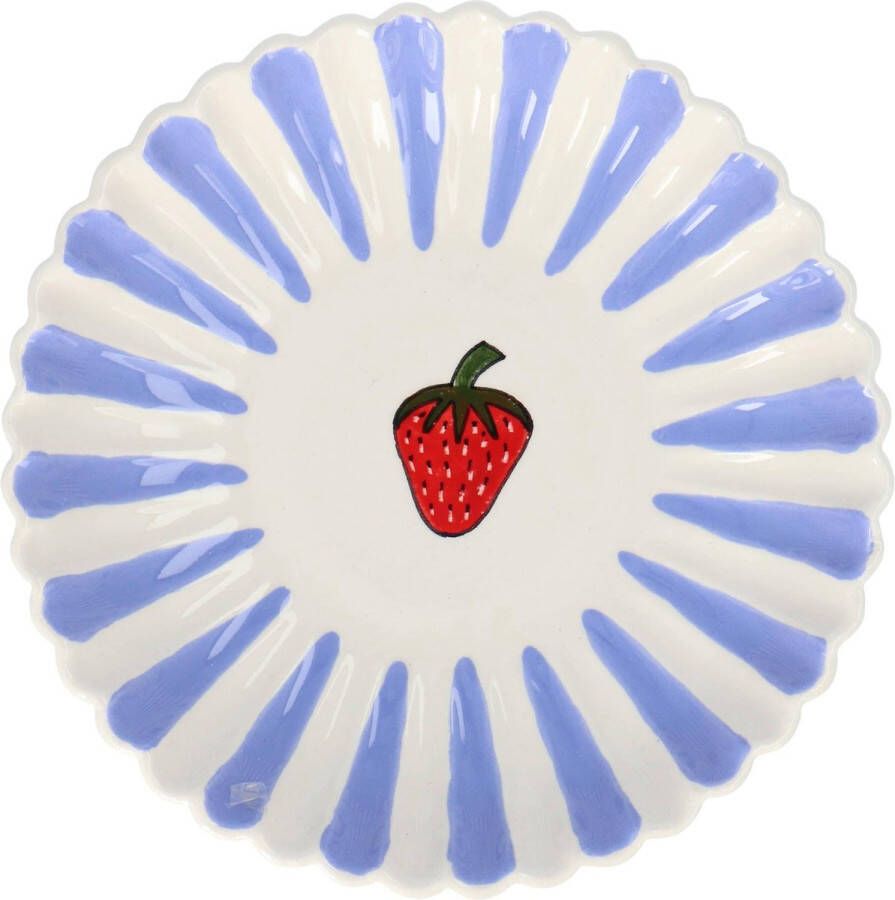 Dishes & Deco Diep bord Coquille Strawberry 23cm Diepe borden