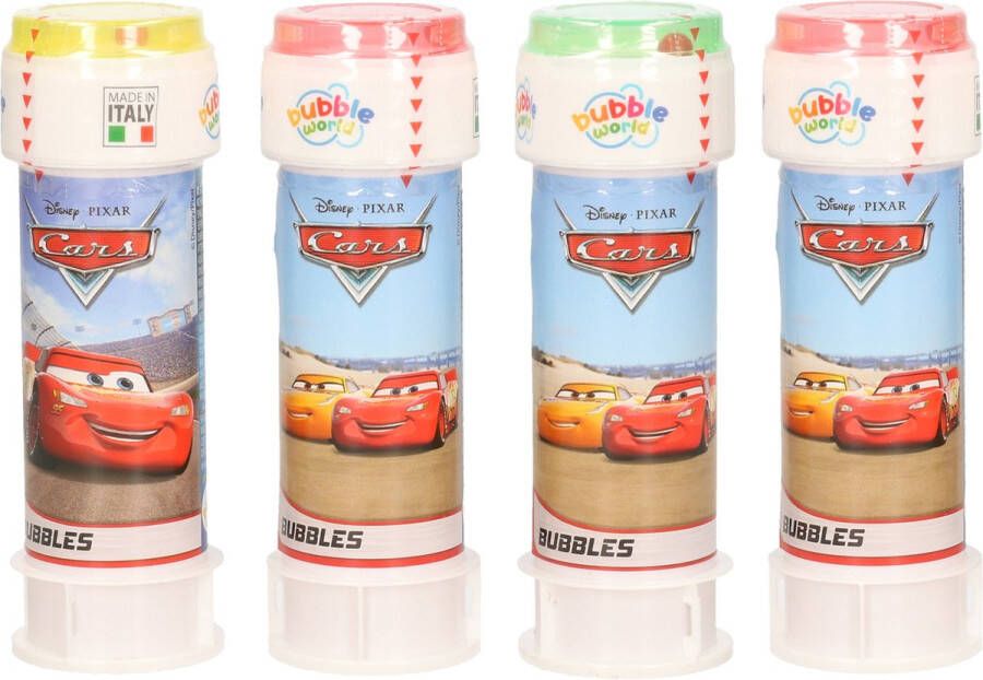 Disney 10x Cars bellenblaas flesjes met spelletje 60 ml voor kinderen Uitdeelspeelgoed Grabbelton speelgoed