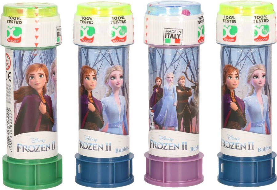 Disney 10x Frozen 2 bellenblaas flesjes met spelletje 60 ml voor kinderen Uitdeelspeelgoed Grabbelton speelgoed