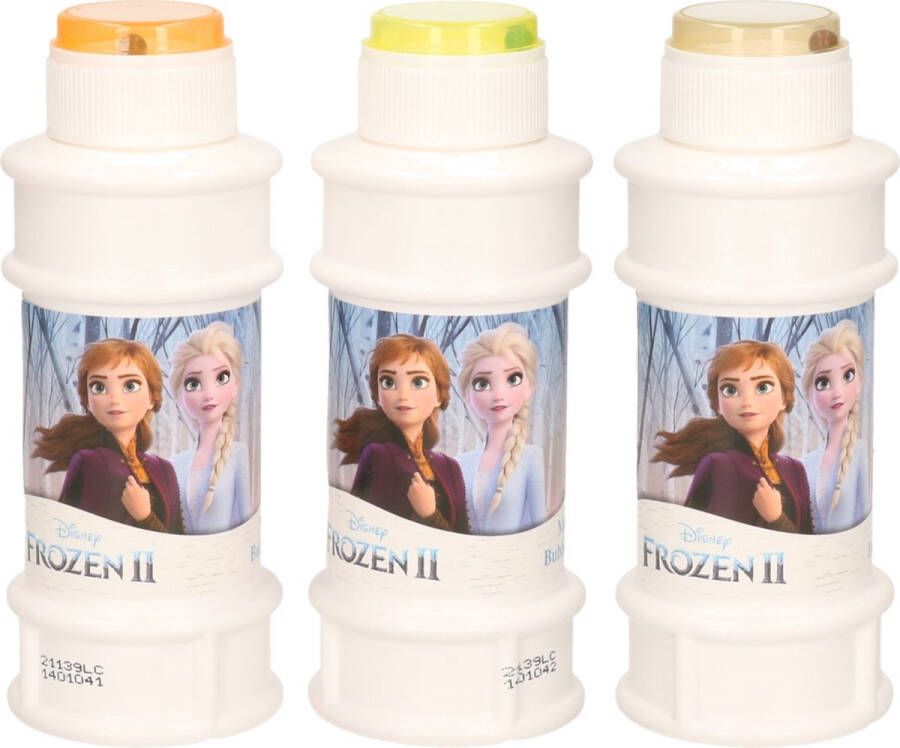 Disney 3x Frozen 2 bellenblaas flesjes met spelletje 175 ml voor kinderen Uitdeelspeelgoed Grabbelton speelgoed