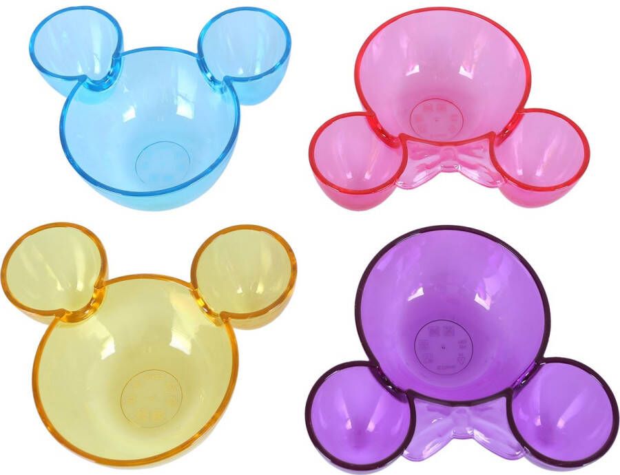 Disney 4x Kleurrijke schaaltjes Mickey Mouse