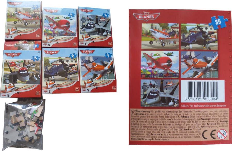 Disney 6 Planes Puzzels 35 stukjes per puzzel