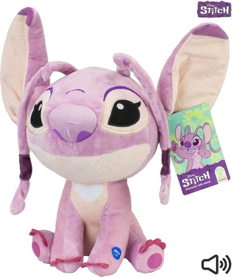 Disney Angel knuffel met geluid 30 cm Pluche Lilo & Stitch knuffel