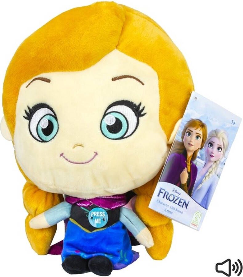 Disney Anna knuffel met geluid 30 cm Pluche Frozen knuffel