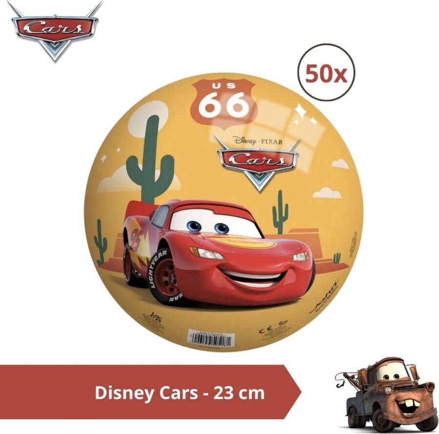 Disney Bal Voordeelverpakking Cars 23 cm 50 stuks