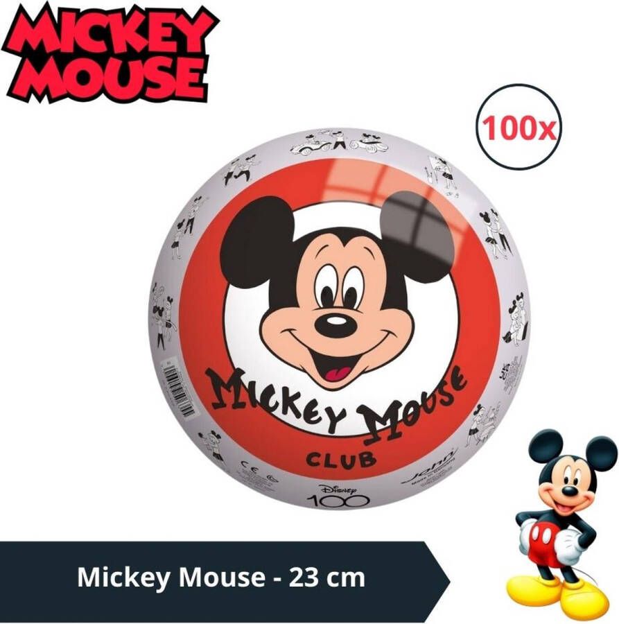 Disney Bal Voordeelverpakking Mickey Mouse 23 cm 100 stuks