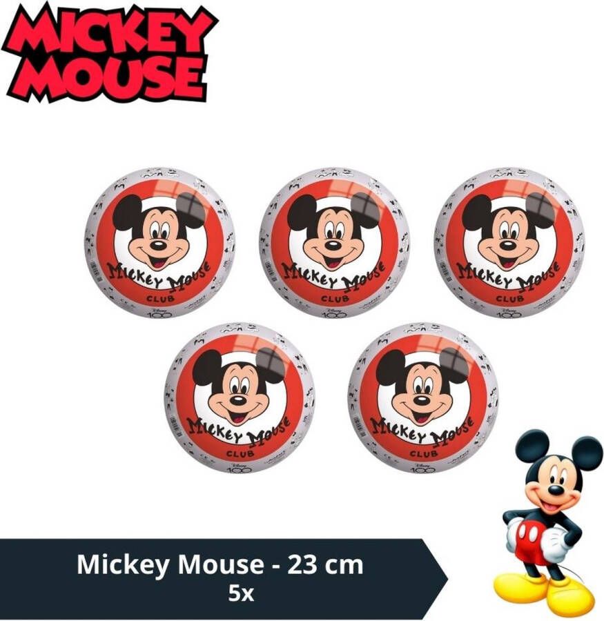 Disney Bal Voordeelverpakking Mickey Mouse 23 cm 5 stuks