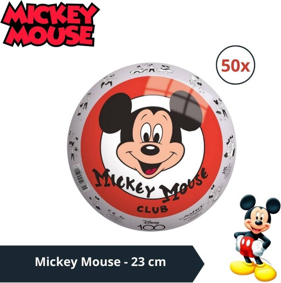 Disney Bal Voordeelverpakking Mickey Mouse 23 cm 50 stuks