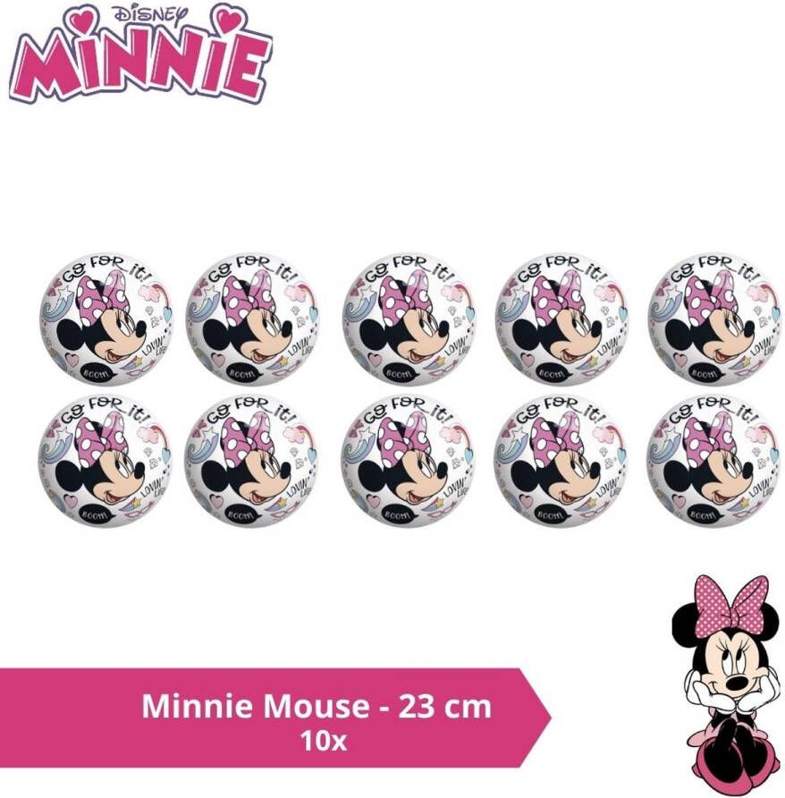 Disney Bal Voordeelverpakking Minnie Mouse 23 cm 10 stuks