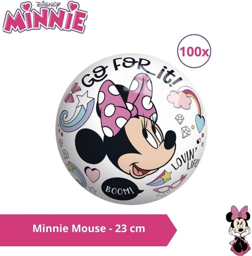 Disney Bal Voordeelverpakking Minnie Mouse 23 cm 100 stuks