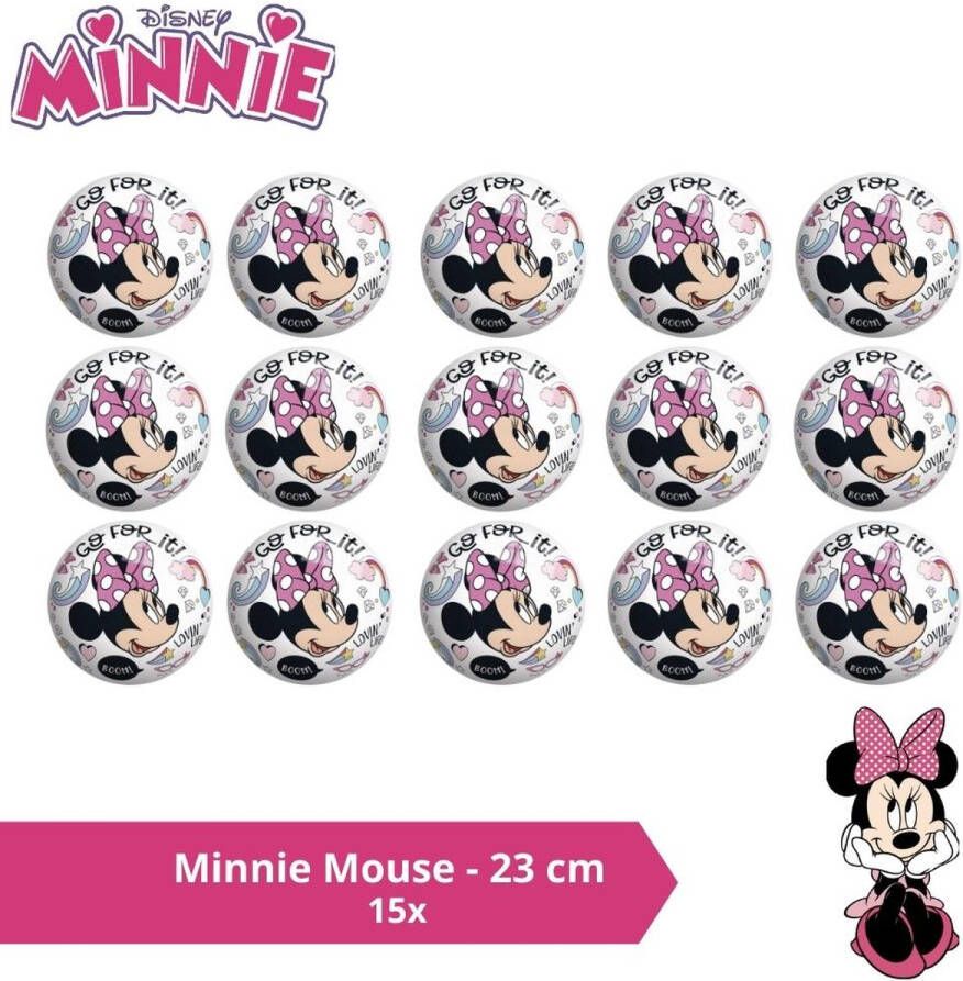 Disney Bal Voordeelverpakking Minnie Mouse 23 cm 15 stuks