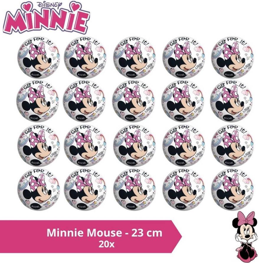 Disney Bal Voordeelverpakking Minnie Mouse 23 cm 20 stuks