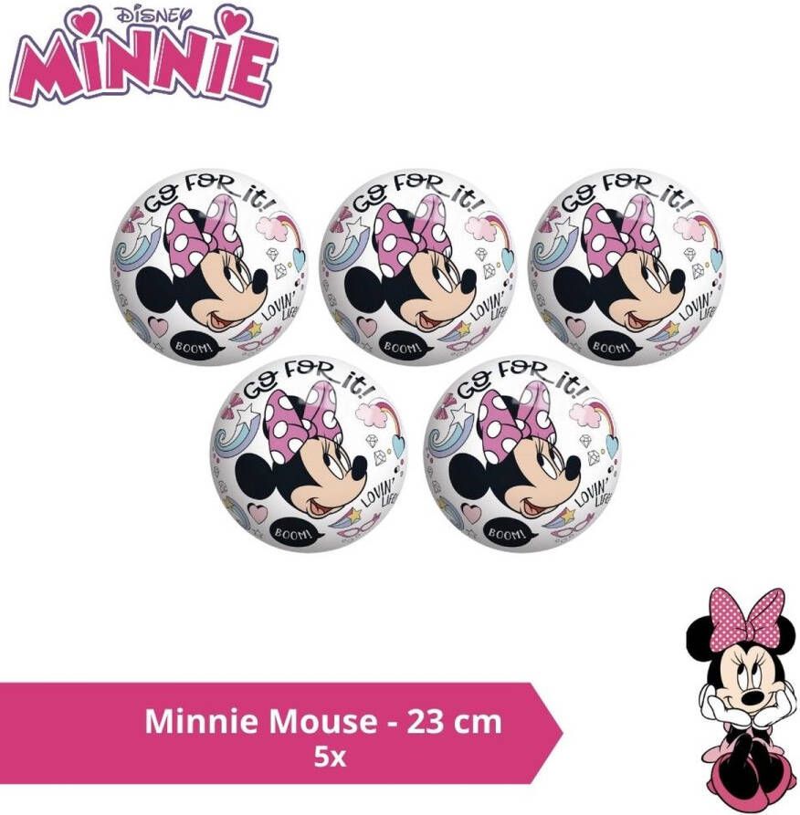 Disney Bal Voordeelverpakking Minnie Mouse 23 cm 5 stuks