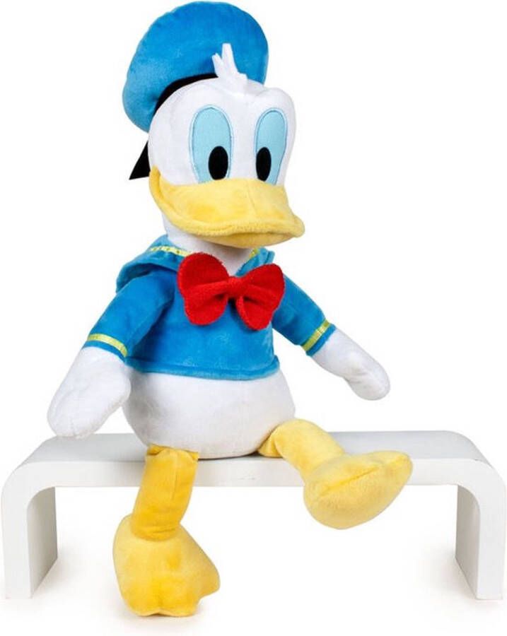 Disney Classics Donald Duck – Disney Junior Mickey Mouse Pluche Knuffel 40 cm {Speelgoed Knuffeldier Knuffelpop voor kinderen jongens meisjes Eend Duck Mickey Mouse Minnie Mouse Katrien Daisy Goofy}