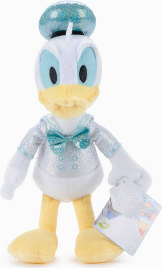 Disney Classics Donald Duck Sparkly Disney Pluche Knuffel 32 cm {Speelgoed Knuffeldier Knuffelpop voor kinderen jongens meisjes Eend Duck Mickey Mouse Minnie Mouse Katrien Daisy Goofy}
