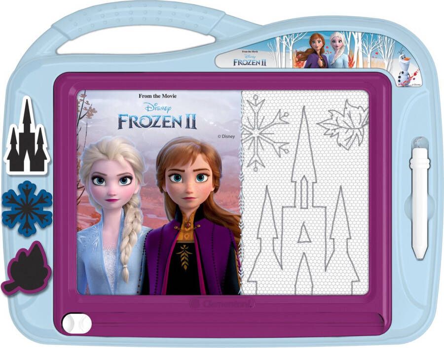 Clementoni Frozen II magnetisch tekenbord 46 cm blauw paars