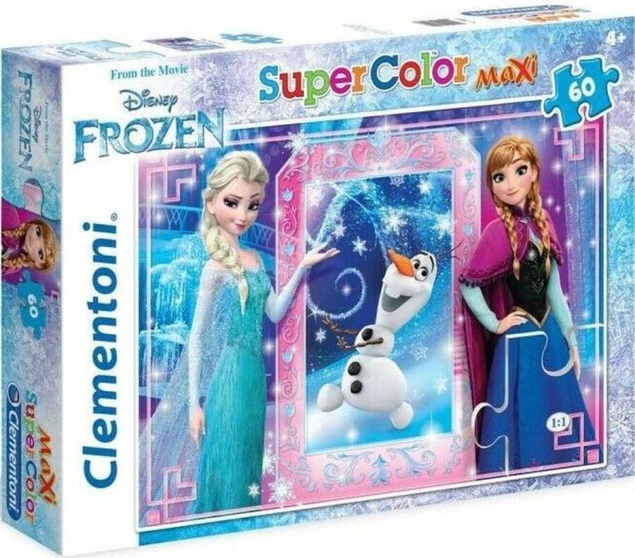 Disney Clementoni Supercolor Maxi Puzzel Frozen 60 Stukjes (26411)