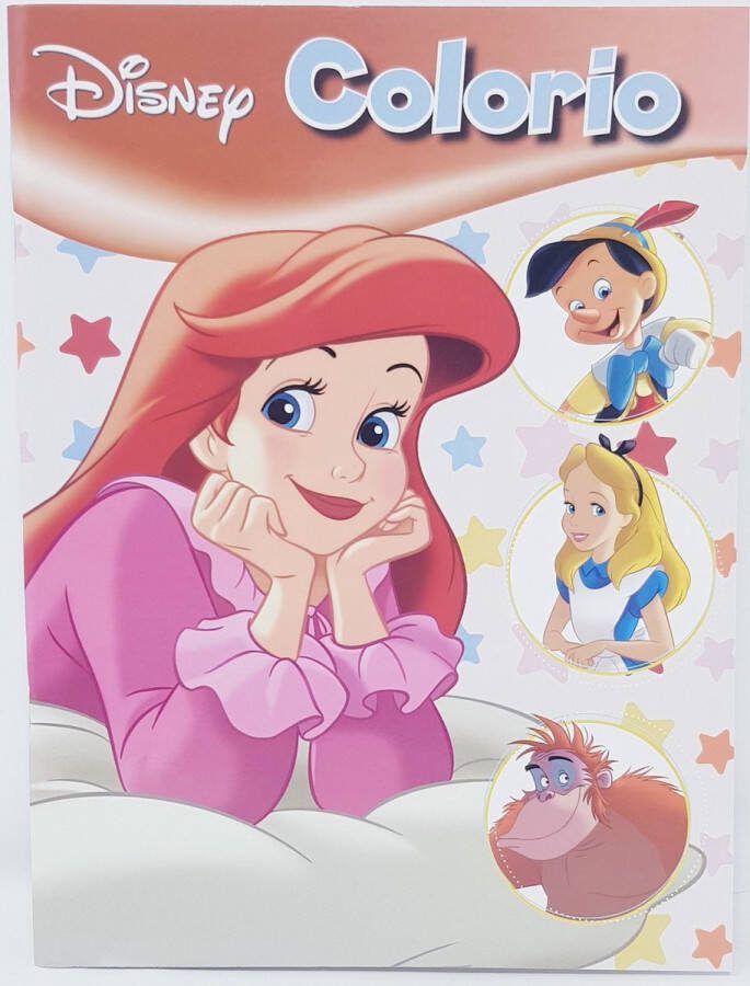 Disney COLORIO KLEURBOEK ARIEL PINOKKIO EN NOG VEEL MEER FIGUREN